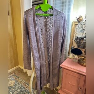 Elegant Lavender Women's Cardigan